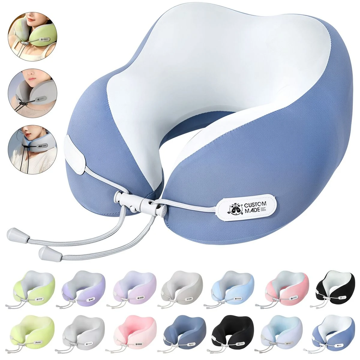 Memory Foam U-Shaped Neck Pillow For Travel 1