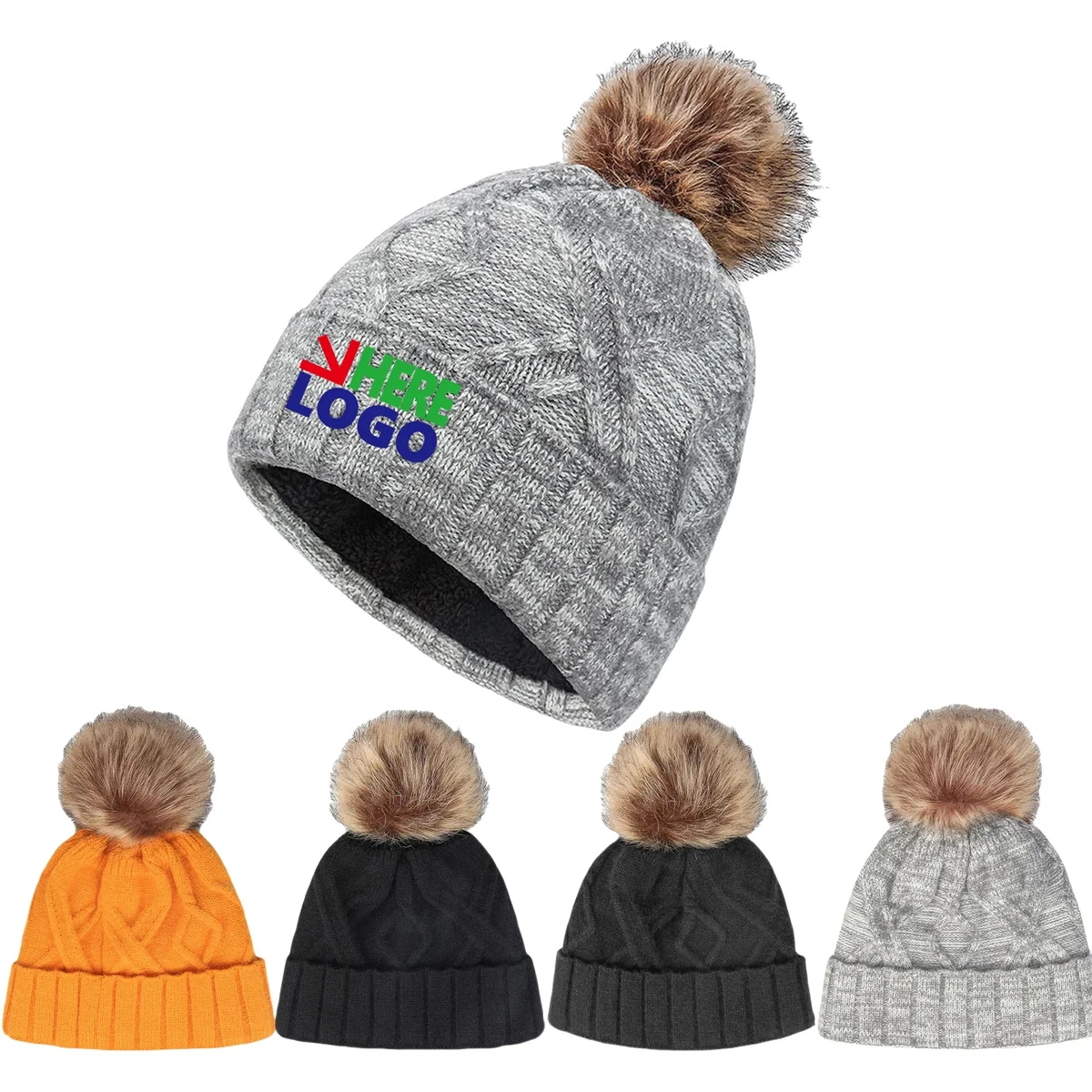 Jacquard Knitted Fall Winter Hat MOQ100 1