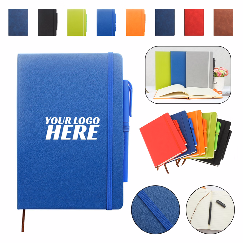 Notebook With Pen In Holder