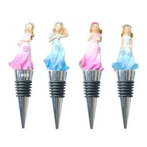 Charming 4 Piece Princess Wine Stopper Set 1