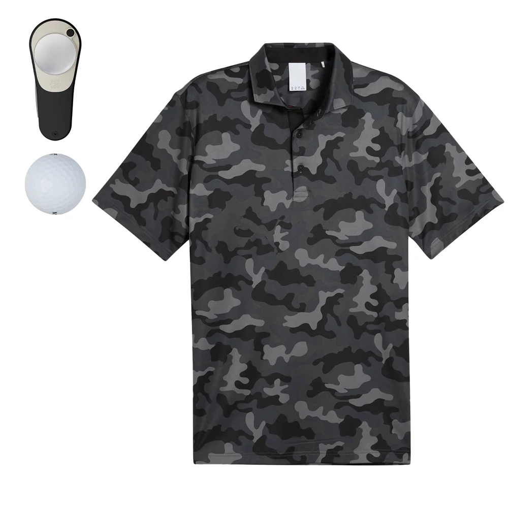 PUMA® Camo Men's Polo Shirt, Srixon® Golf Balls & Pitchfix® Icon Divot Tool Gift Set 1