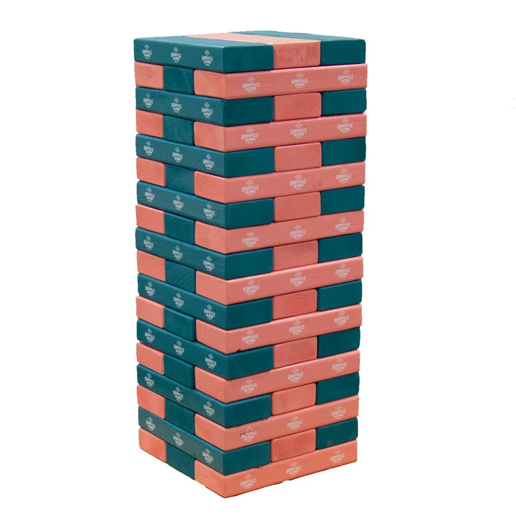 Jumbo Toppling Tower Blocks Game (2 Custom Color Finish, 1Imprint Location) 1