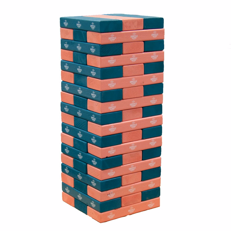 Jumbo Toppling Tower Blocks Game (2 Custom Color Finish, 1Imprint Location)