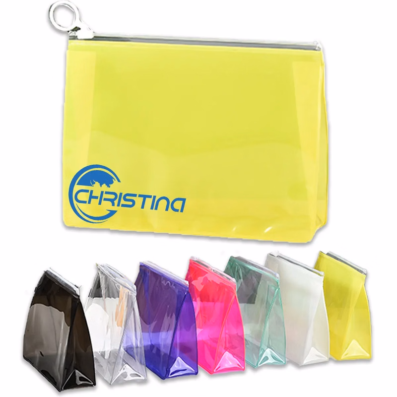 Transparent Zipper Three-Dimensional Cosmetic Bag