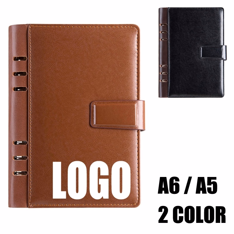 PU Leather A6/A5 Business Travel Journal Binder Notebook