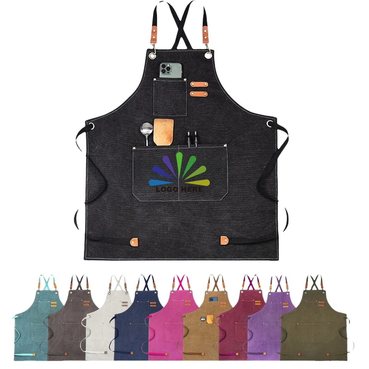 Cotton Canva Chef Grill Apron MOQ20 1
