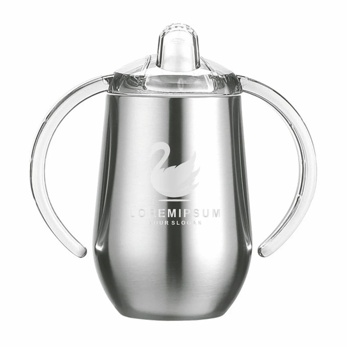 Stainless Steel Straw Sippy Cup with Handles & Silicone Lids, 10oz BPA Free Double Wall Vacuum 1