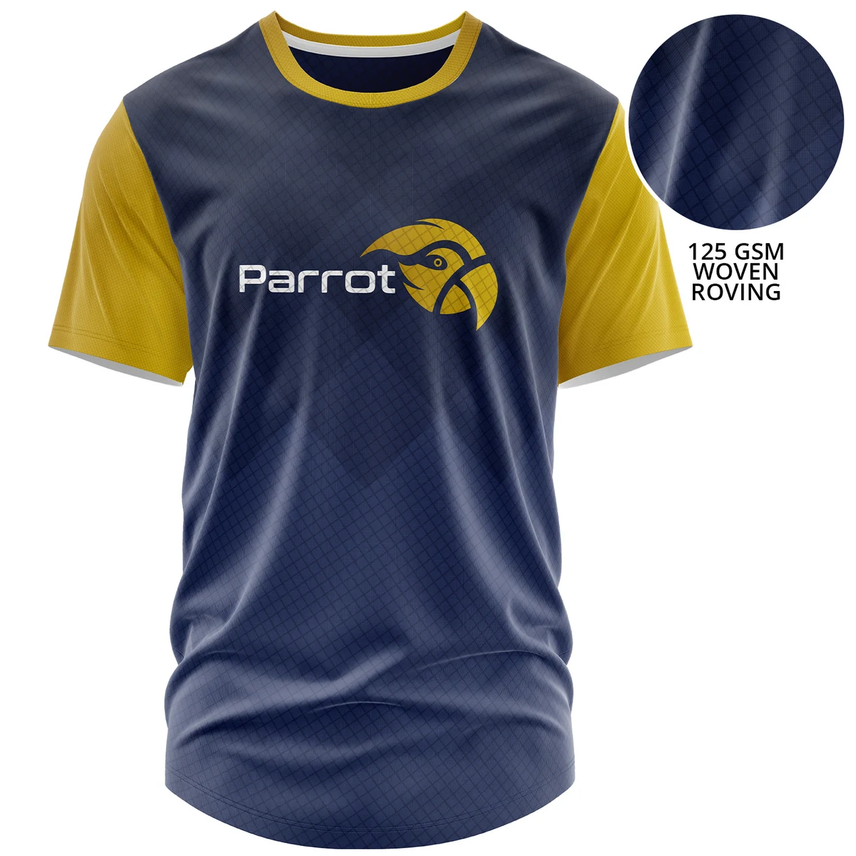 Unisex 125 GSM Woven Roving Performance Sublimation Short Sleeve T-shirt 1