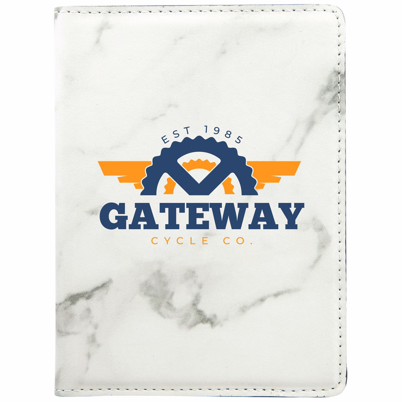 Marble Leatherette Passport Holder