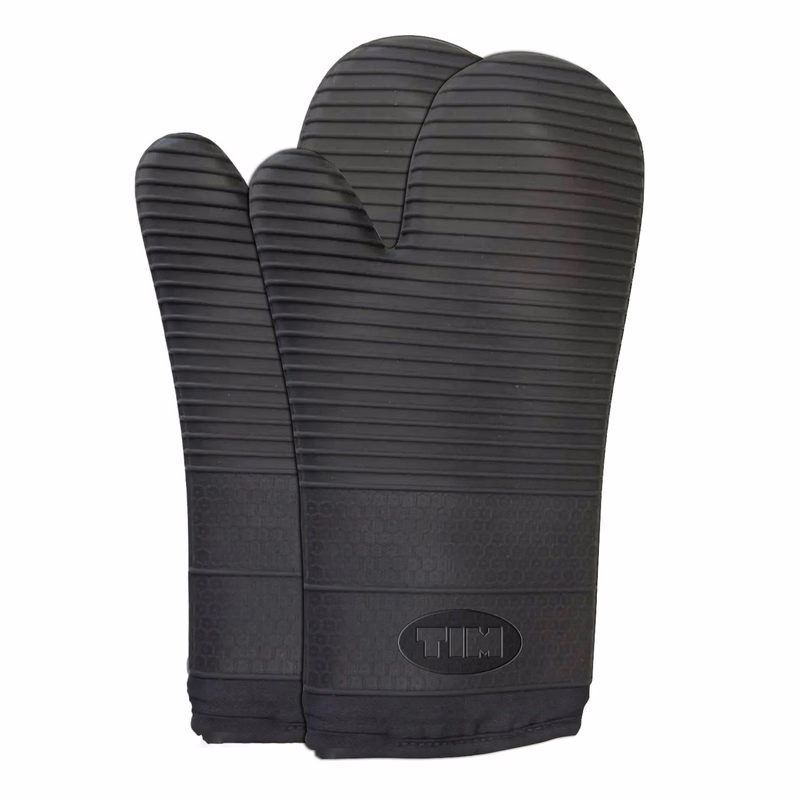 Kitchen Oven Ribbed Soft Silicone Mitt