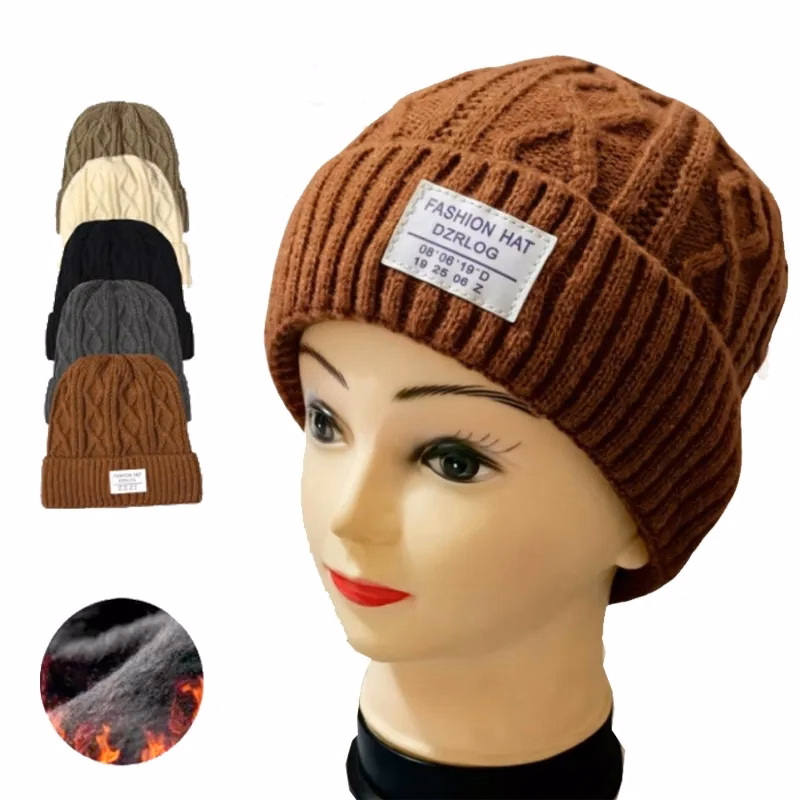 Patch Knit Beanie