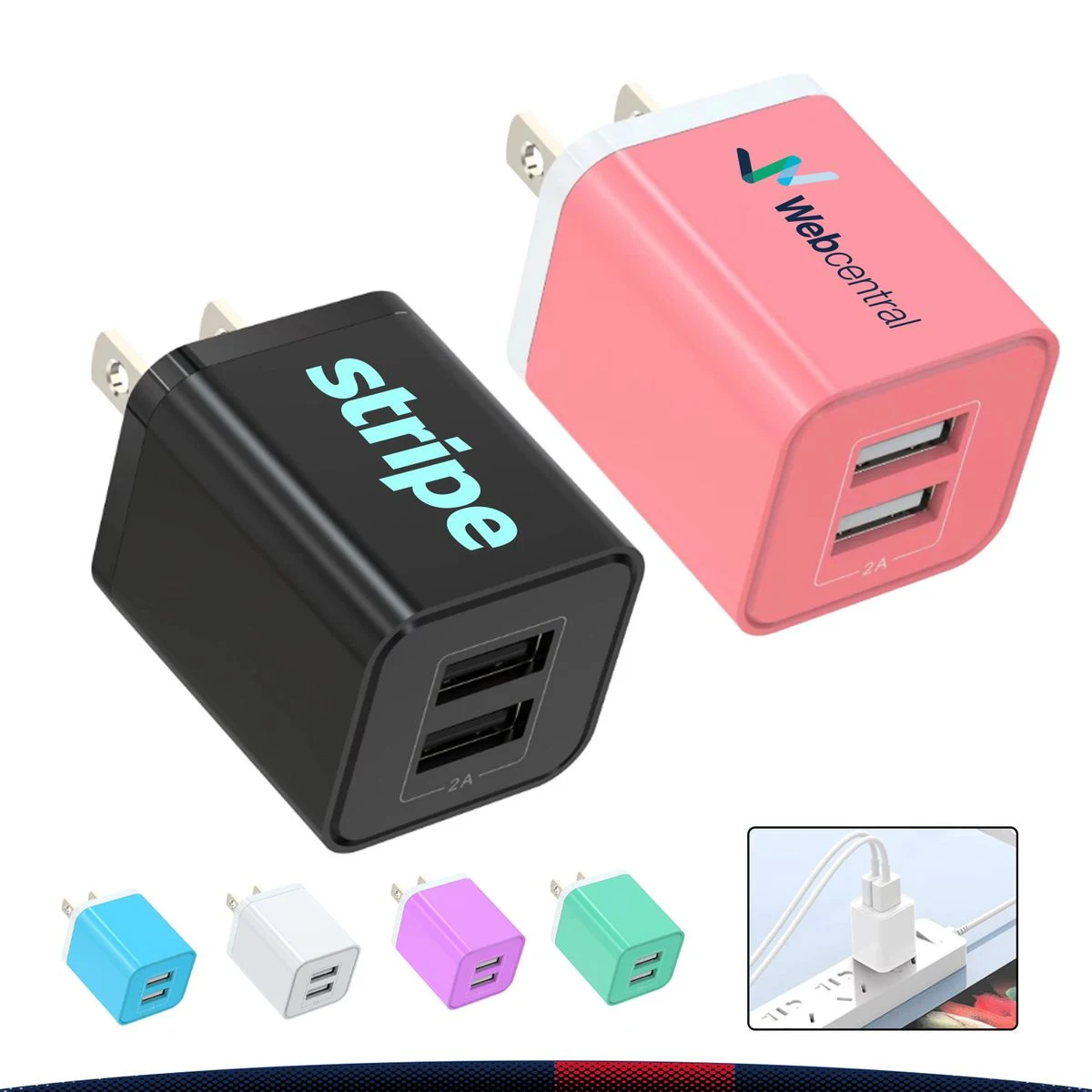 Tursen Dual-Port USB Wall Charger 1