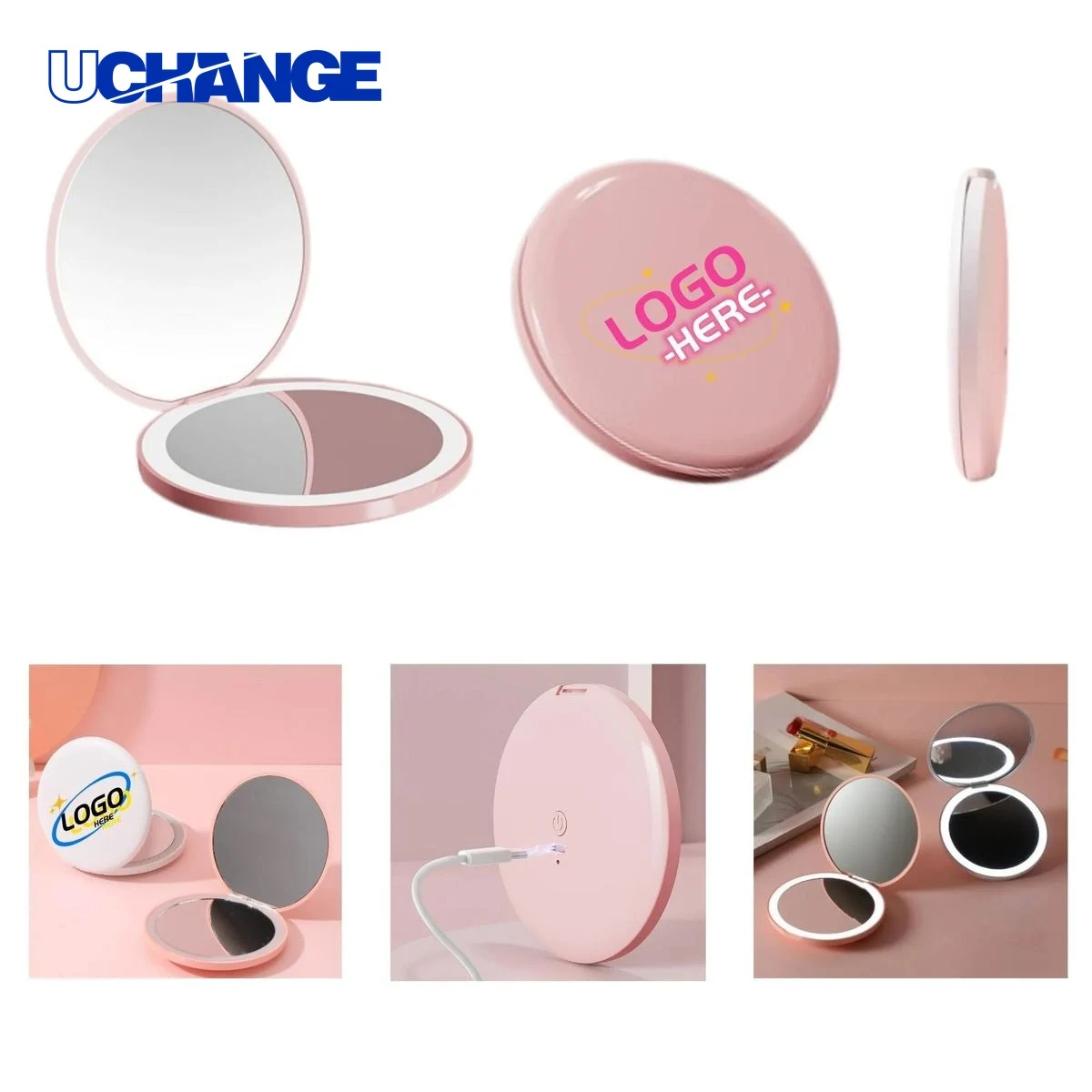 LED Foldable Makeup Mirror Travel Accessory 1