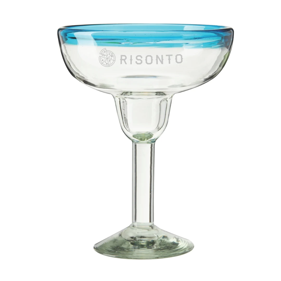 Twine Living® Primavera Recycled Margarita Glass, set of 2 1