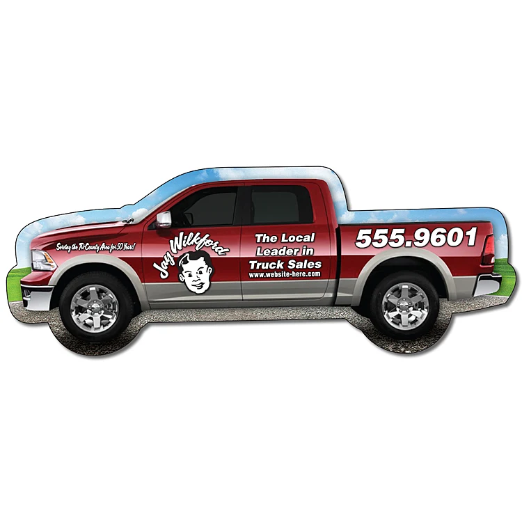 Magnet - Pickup Truck Shape (5.125x1.9) - Outdoor Safe 1