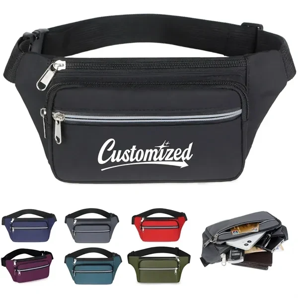 Custom Unisex Large Capacity Sport Waist Fanny Bag — Fitness & Wellness Gift 1