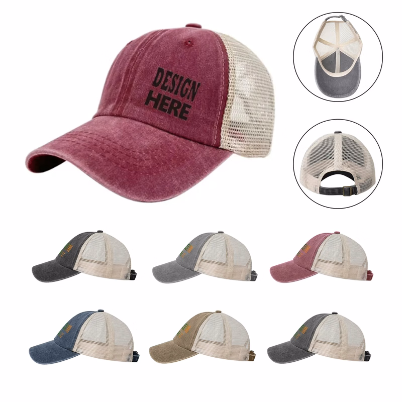 Ventilated Retro Mesh Baseball Hats