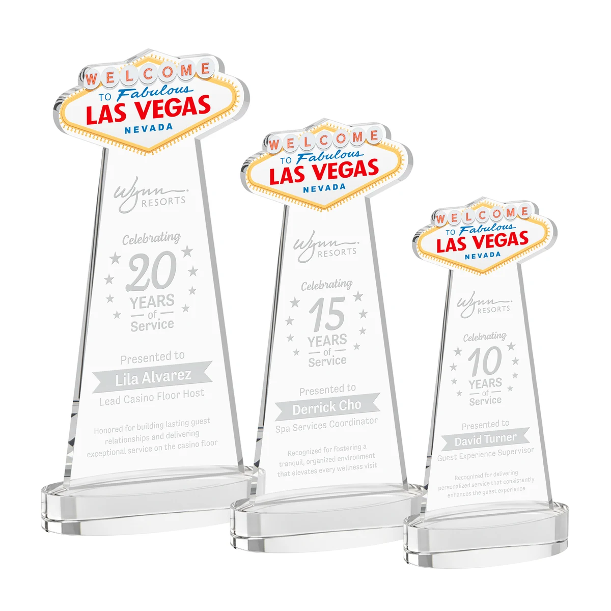 Las Vegas Award on Alberton Base - Clear 1