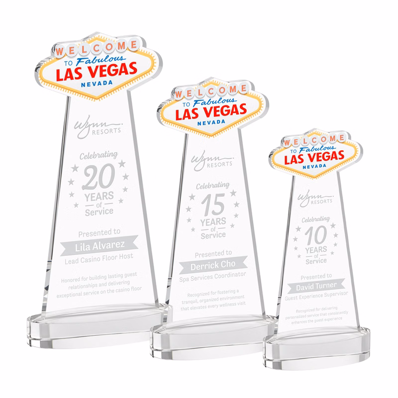 Las Vegas Award on Alberton Base - Clear