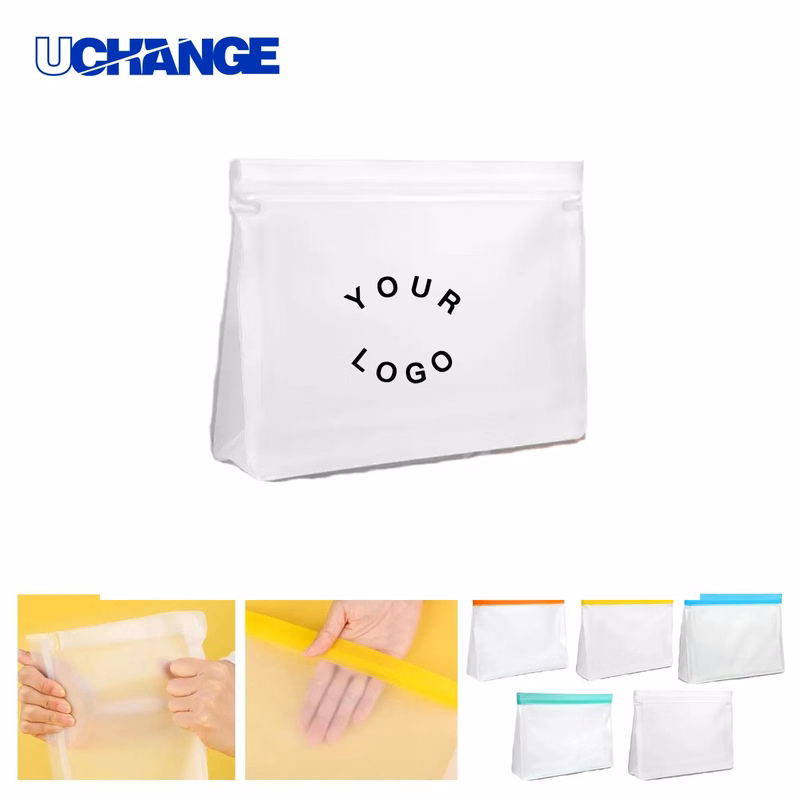 PEVA Food Pouches Set with Zip Seal
