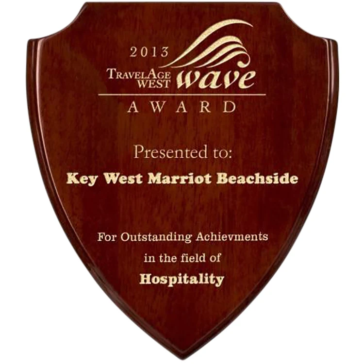 Rosewood Shield Plaque 1
