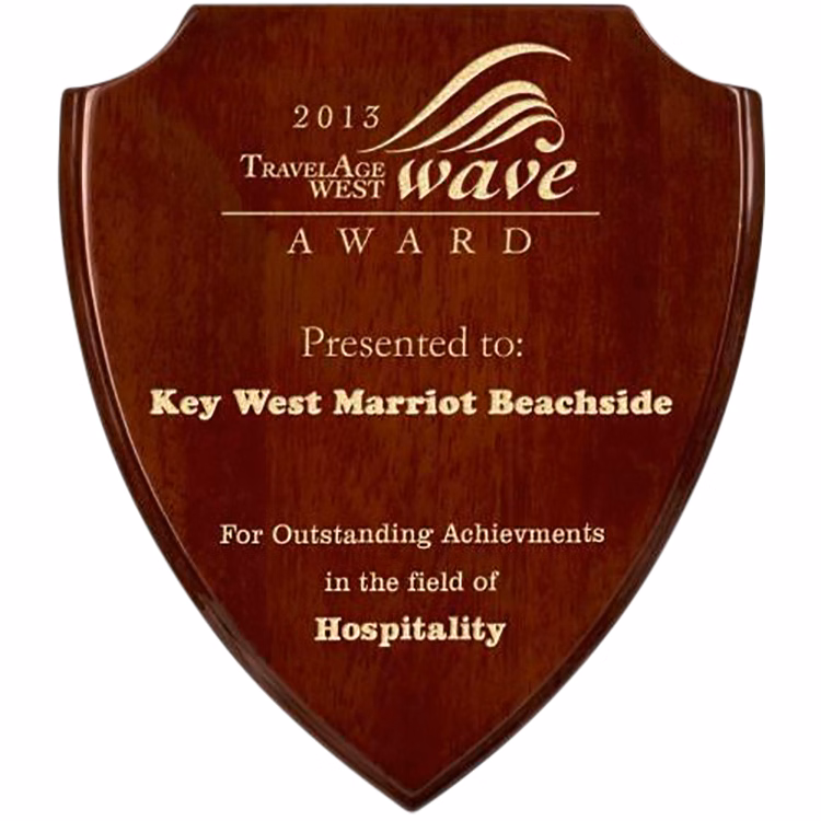 Rosewood Shield Plaque