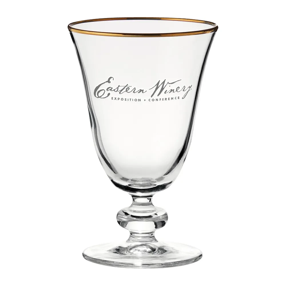 9.25oz. Gold Rimmed Goblet 1