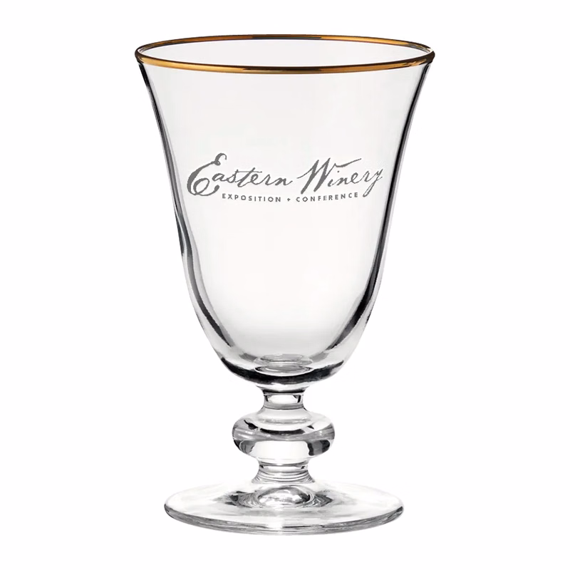 9.25oz. Gold Rimmed Goblet