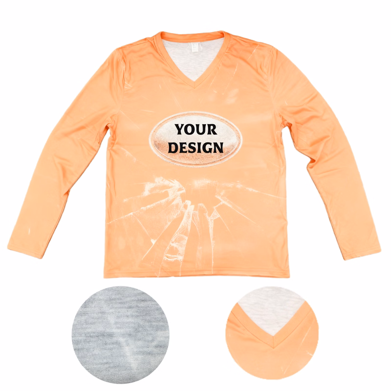 Full Color Cotton-Like Long Sleeve Shirt