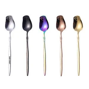 7.32 Inch Rose Shaped Spoon 1