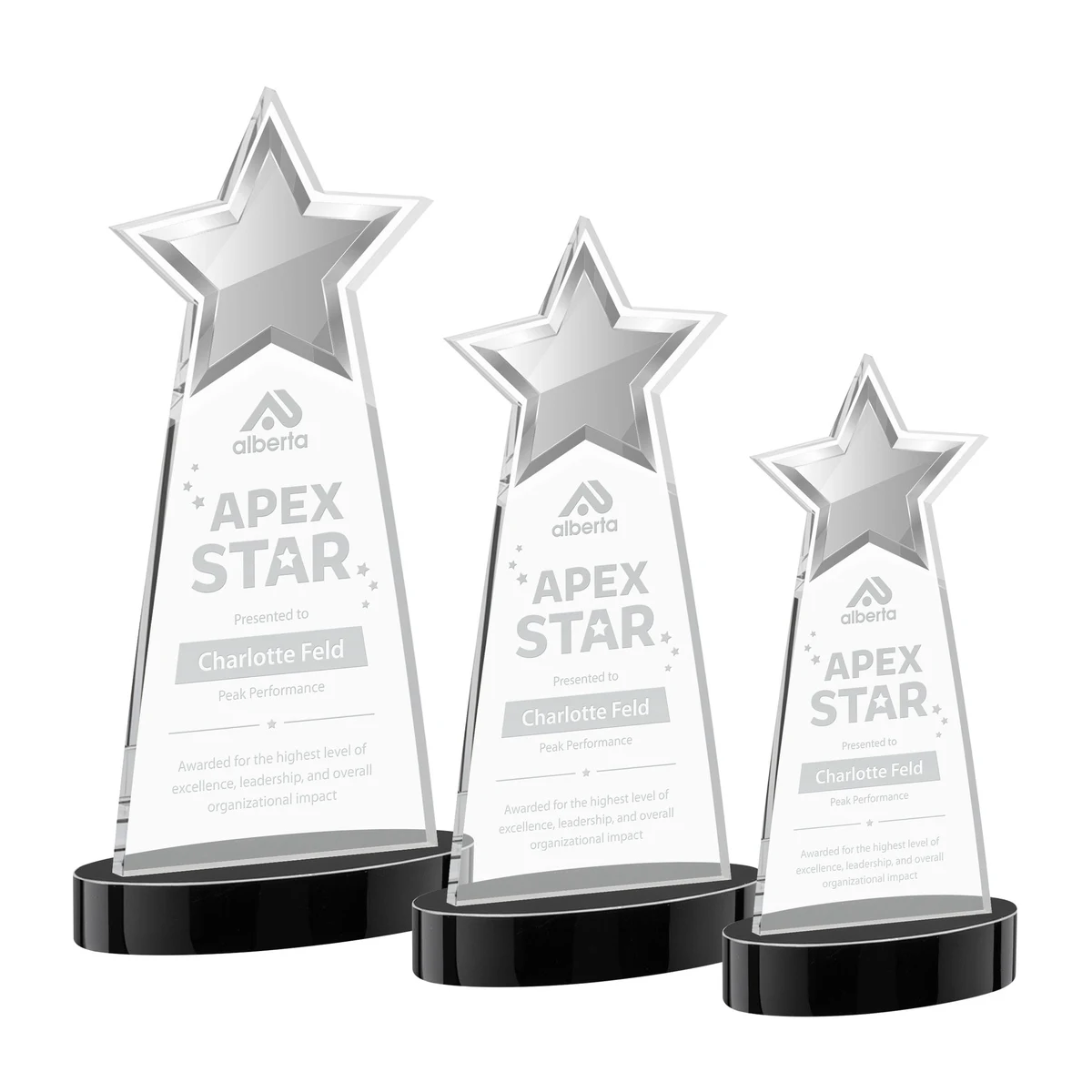 Starlite Award on Alberton Base - Black 1