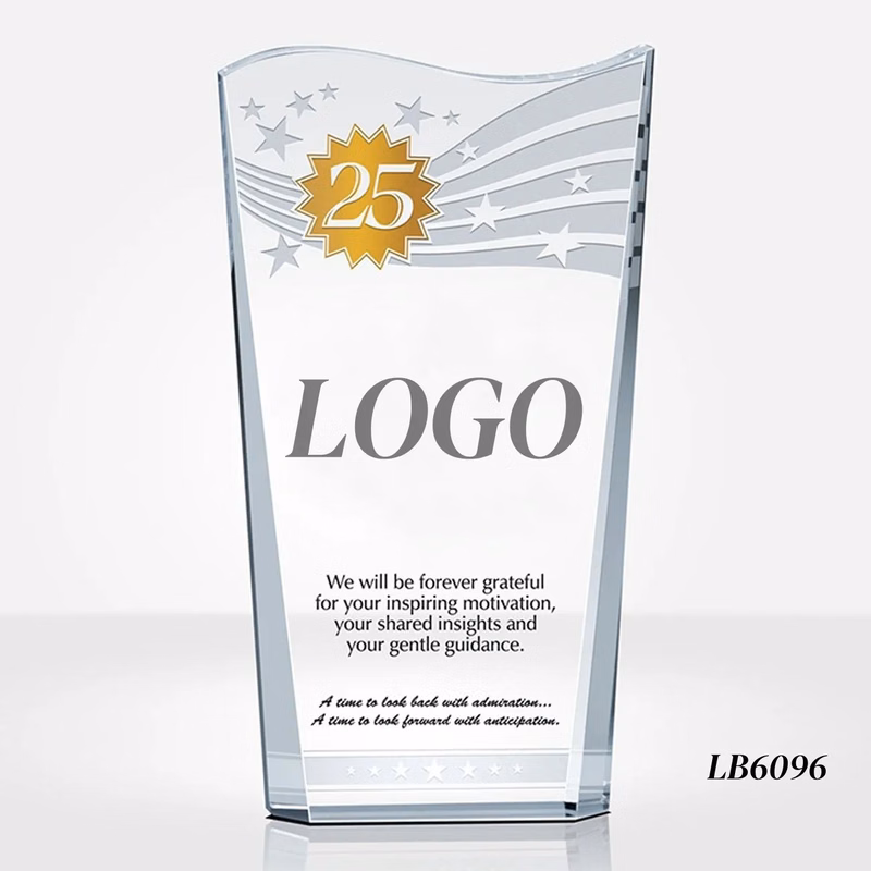 Appreciation Crystal Trophy Glass Engraved Awards