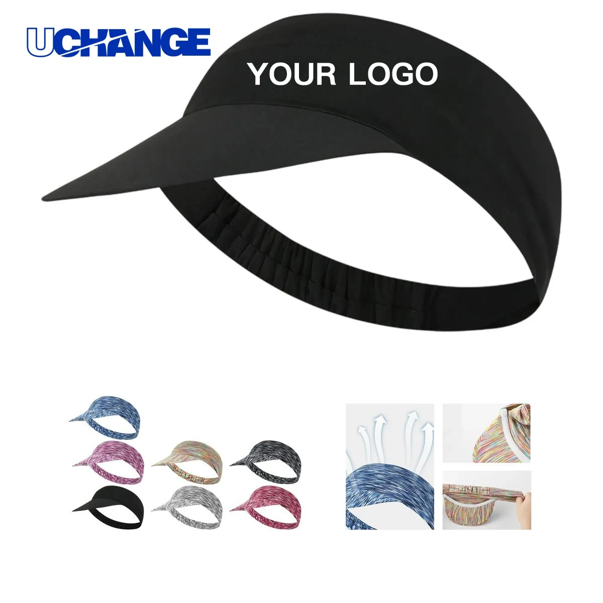 Polyester Sun Hat Headwear with Wide Brim and Adjustable Strap 1