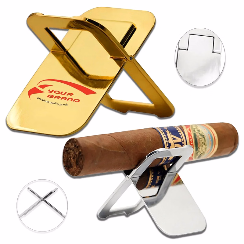 5 Pcs Aluminum Folding Cigar Cigarette Ashtray Holder
