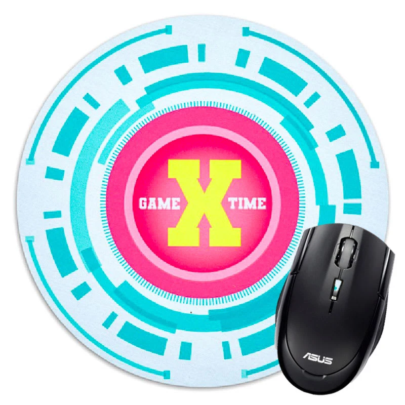 Fluorescent Neon Custom Printed Round Mouse Pads 1