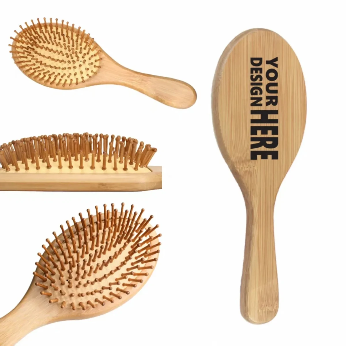 Personalized Engraved Wooden Air Cushion Hair Brush 1
