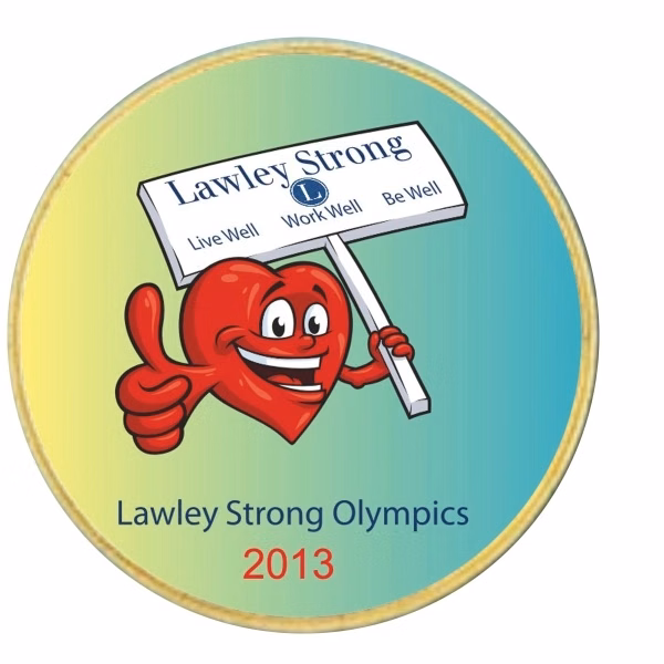 1 1/4" Custom Circle Mylar Lapel Pin