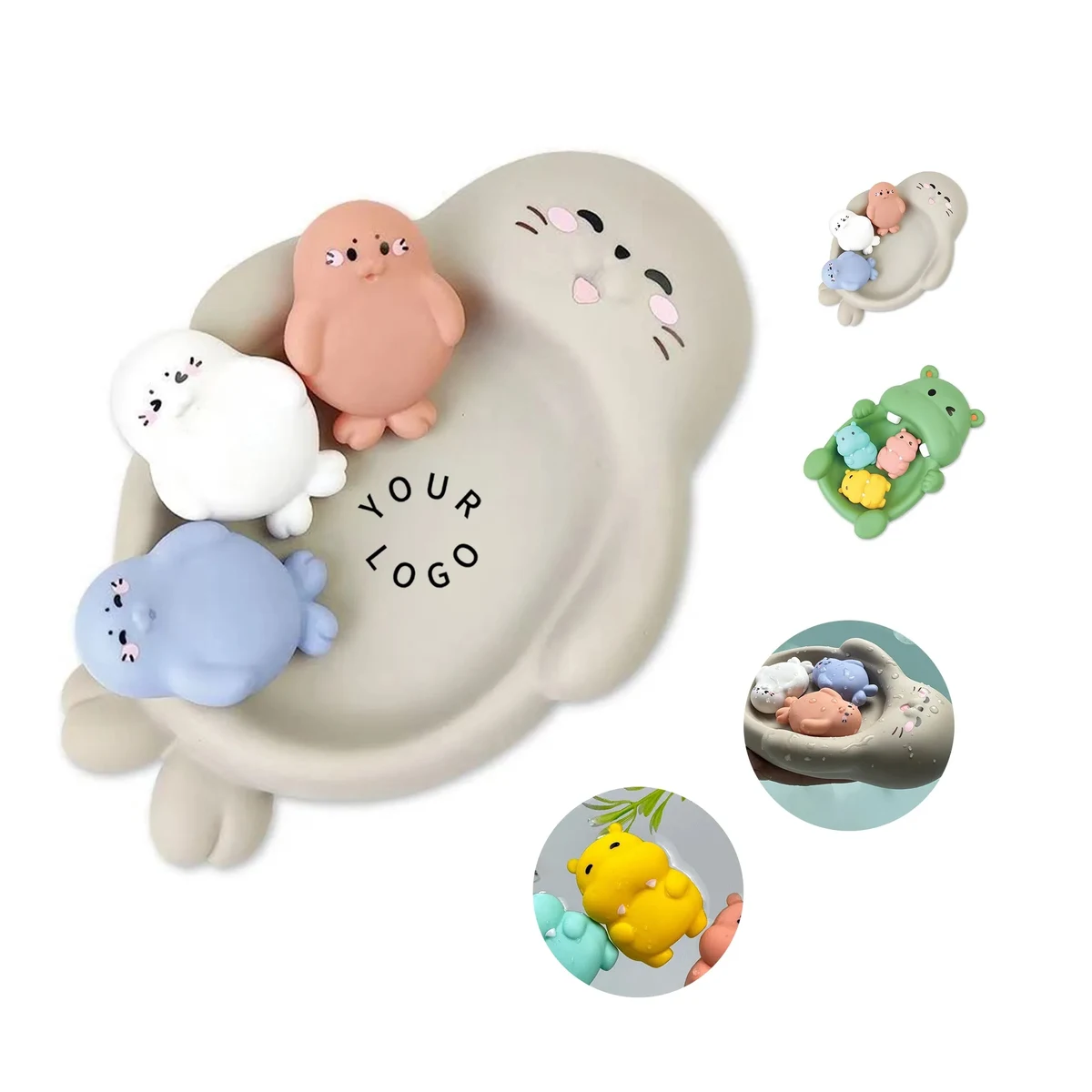Baby Bath Toy Cartoon Animals Safe Vinyl Build 1