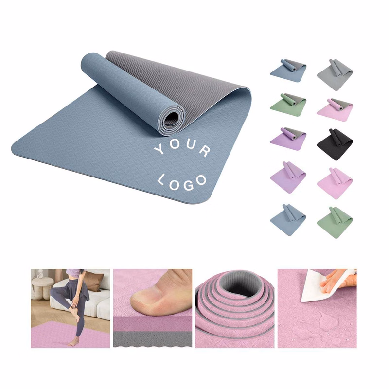 Thick TPE Yoga Mat for Support and Stability
