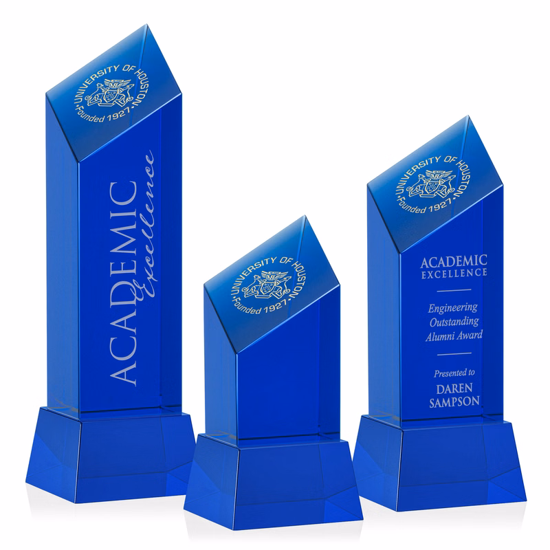 Barone Blue Award on Base - Blue