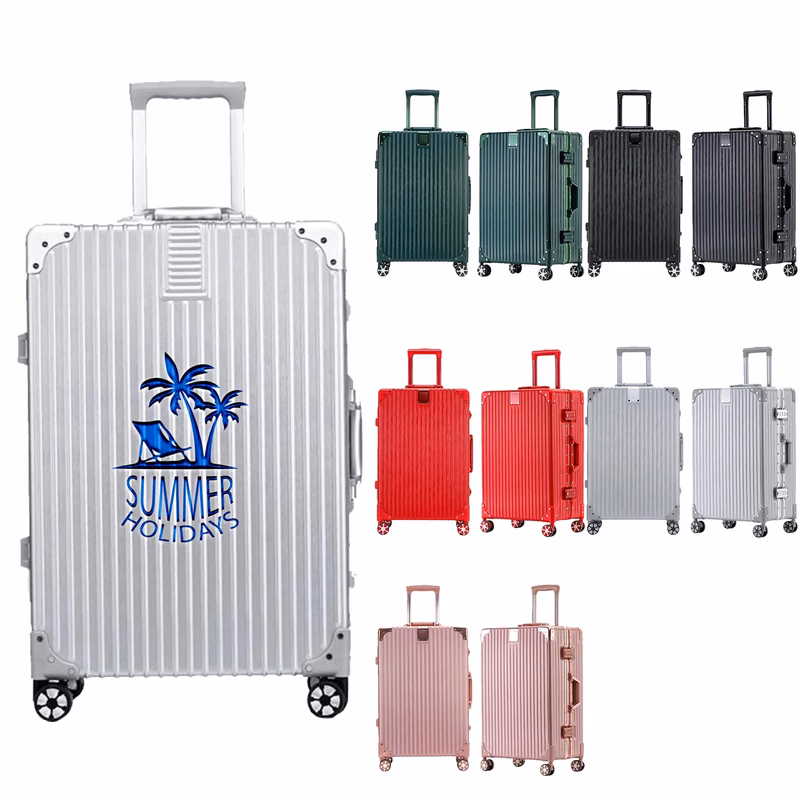 Retro Aluminum Frame Universal Wheel Luggage Compartment