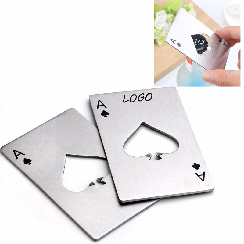 Creative Poker Shaped Stainless Steel Bottle Opener