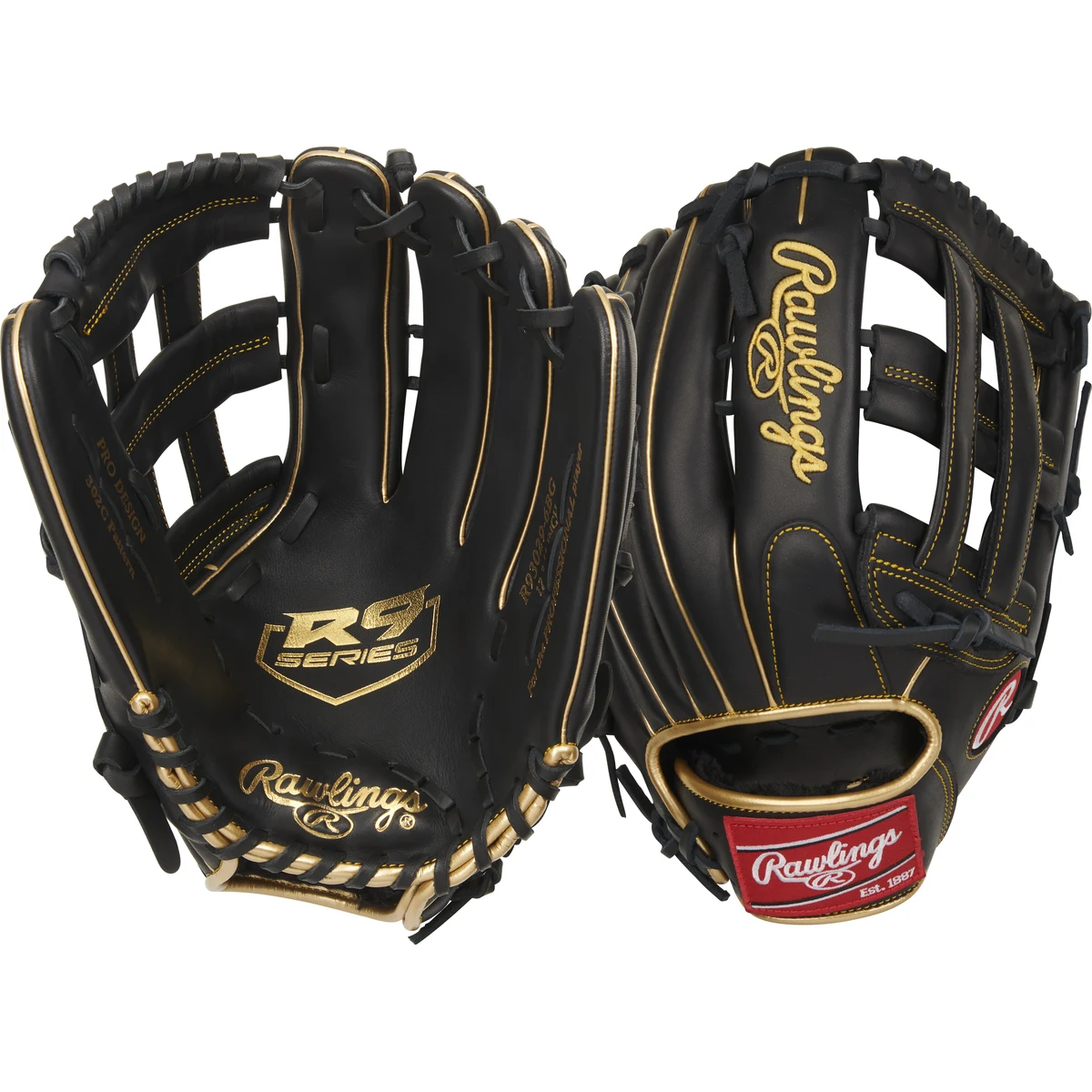 Rawlings R9 12.75 in Baseball Glove, Outfield 1