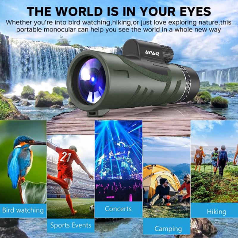 OptiZoom 12x Portable Monocular for Outdoor and Travel Powerful and Affordable