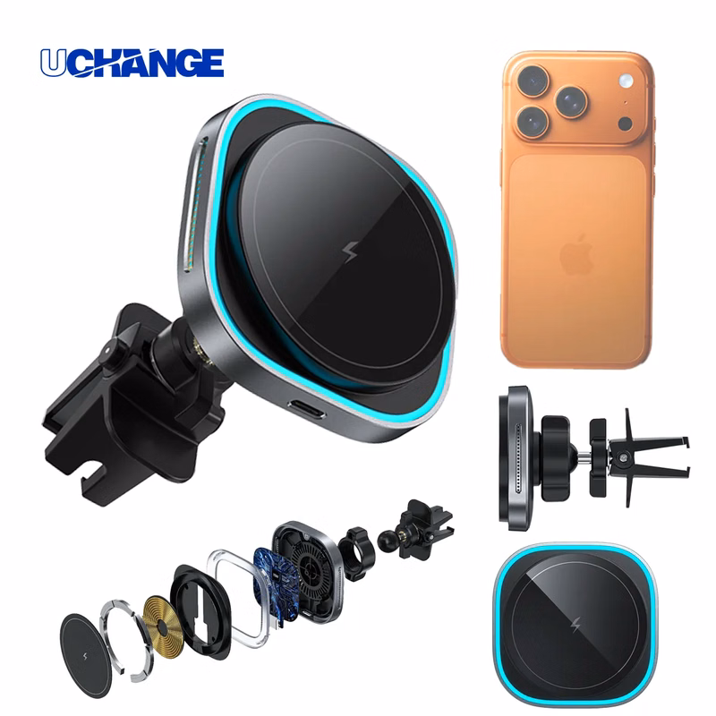 Qi2 MagSafe Magnetic Wireless Car Charger Mount