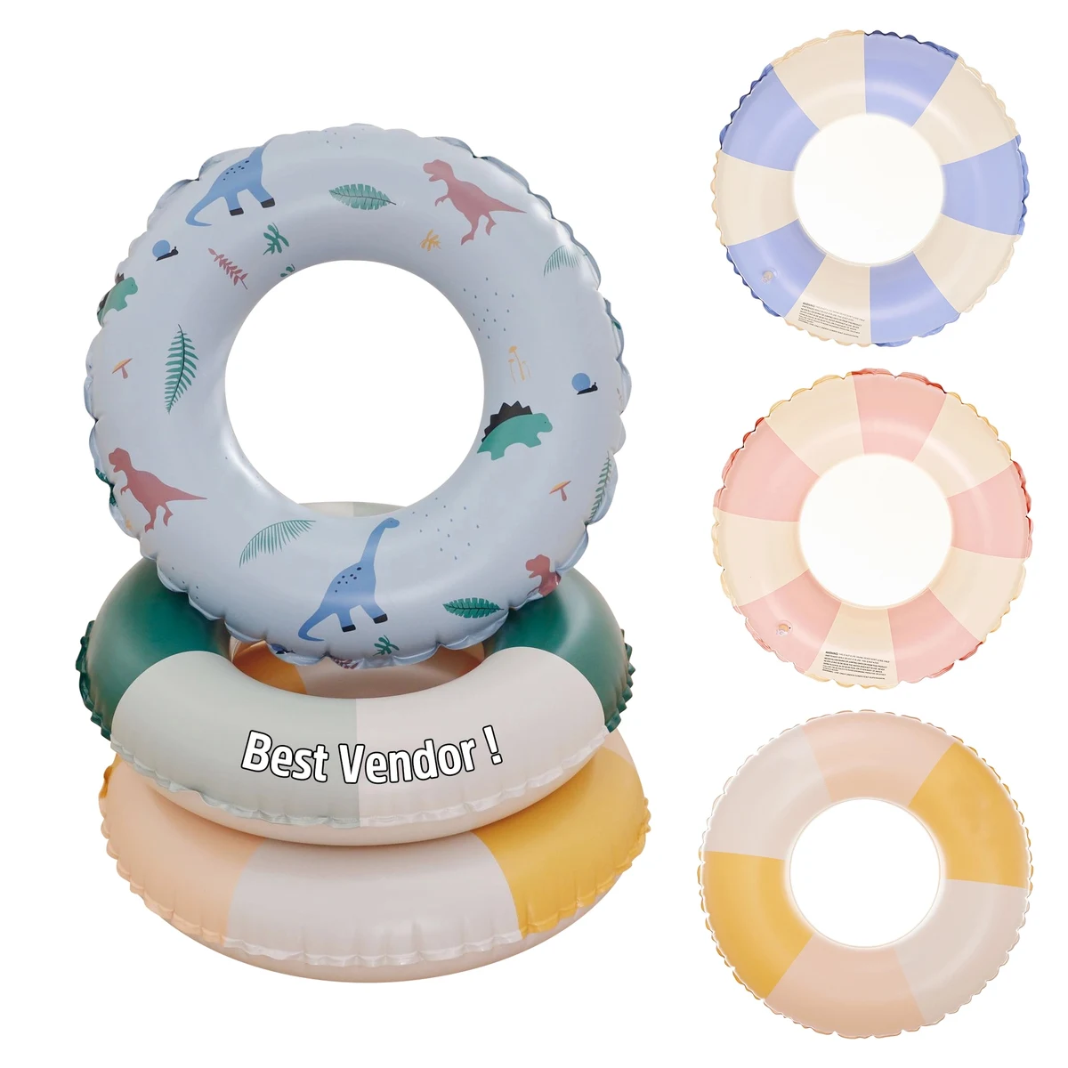 23" PVC Inflatable Pool Float Ring For Kids 1