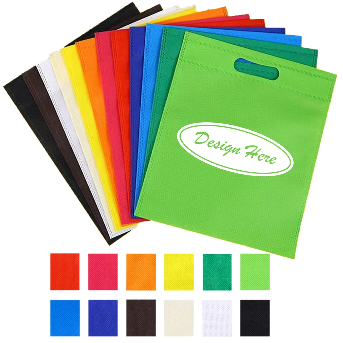 Customppingized Non-woven Bags & Flat-mouth Shopping 1