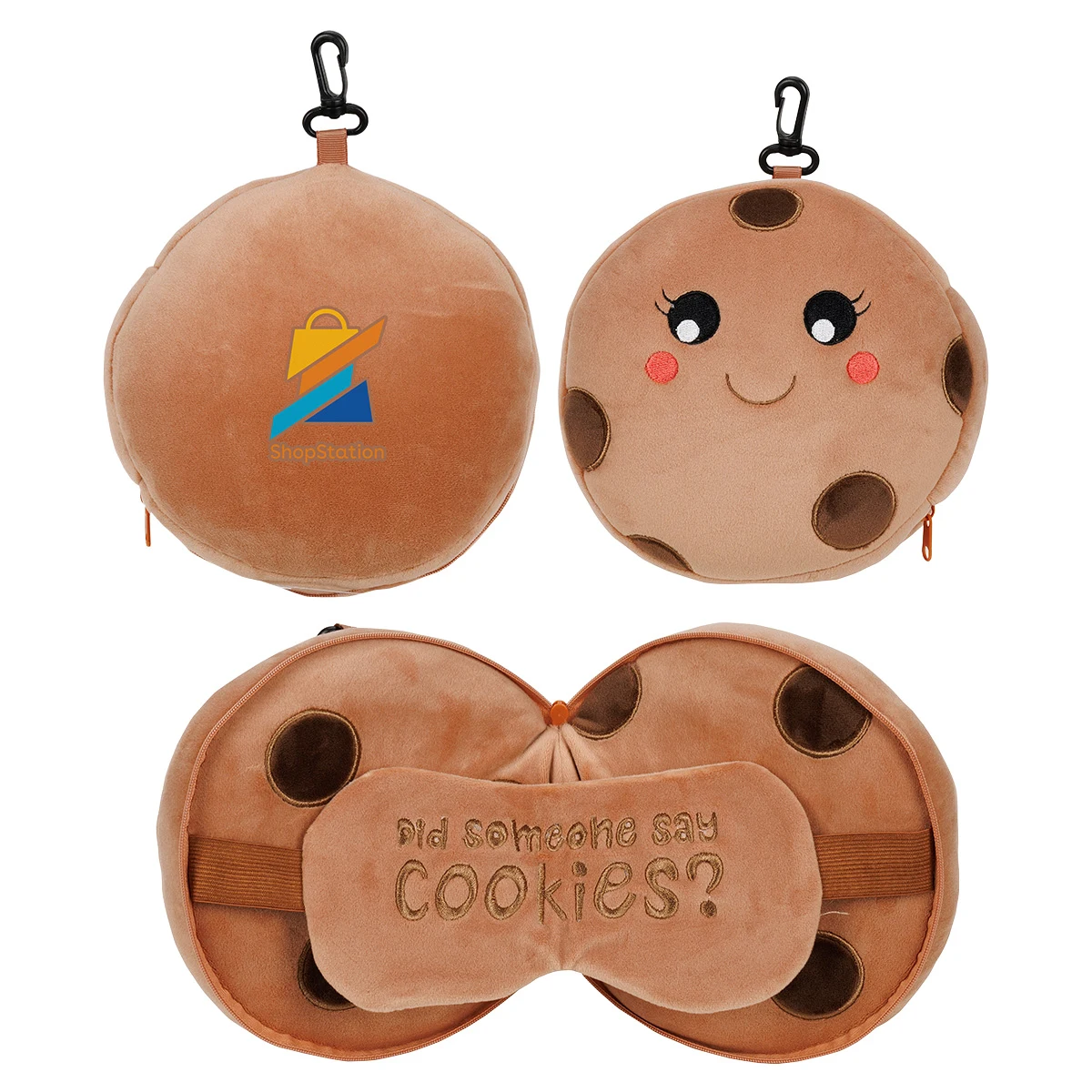 Comfort Pals™ Cookie 2-in-1 Pillow Sleep Mask 1