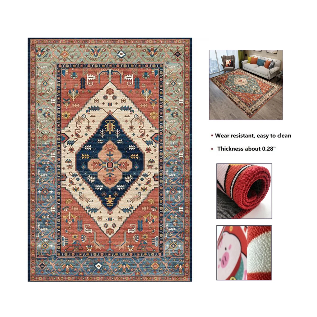 Washable Non Slip Carpet Mats 1