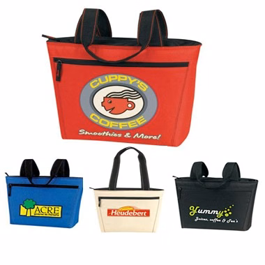 Two Tone 12-pack lunch cooler tote